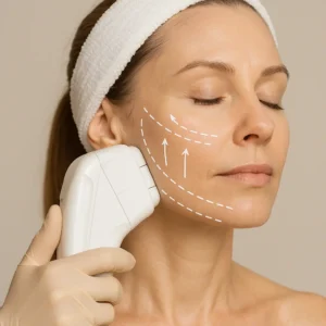 Woman having HI-FU to reduce wrinkles call LA LIPO The Potteries Now!