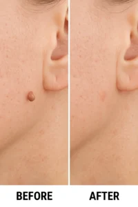 Skin tags removal The Potteries before and after