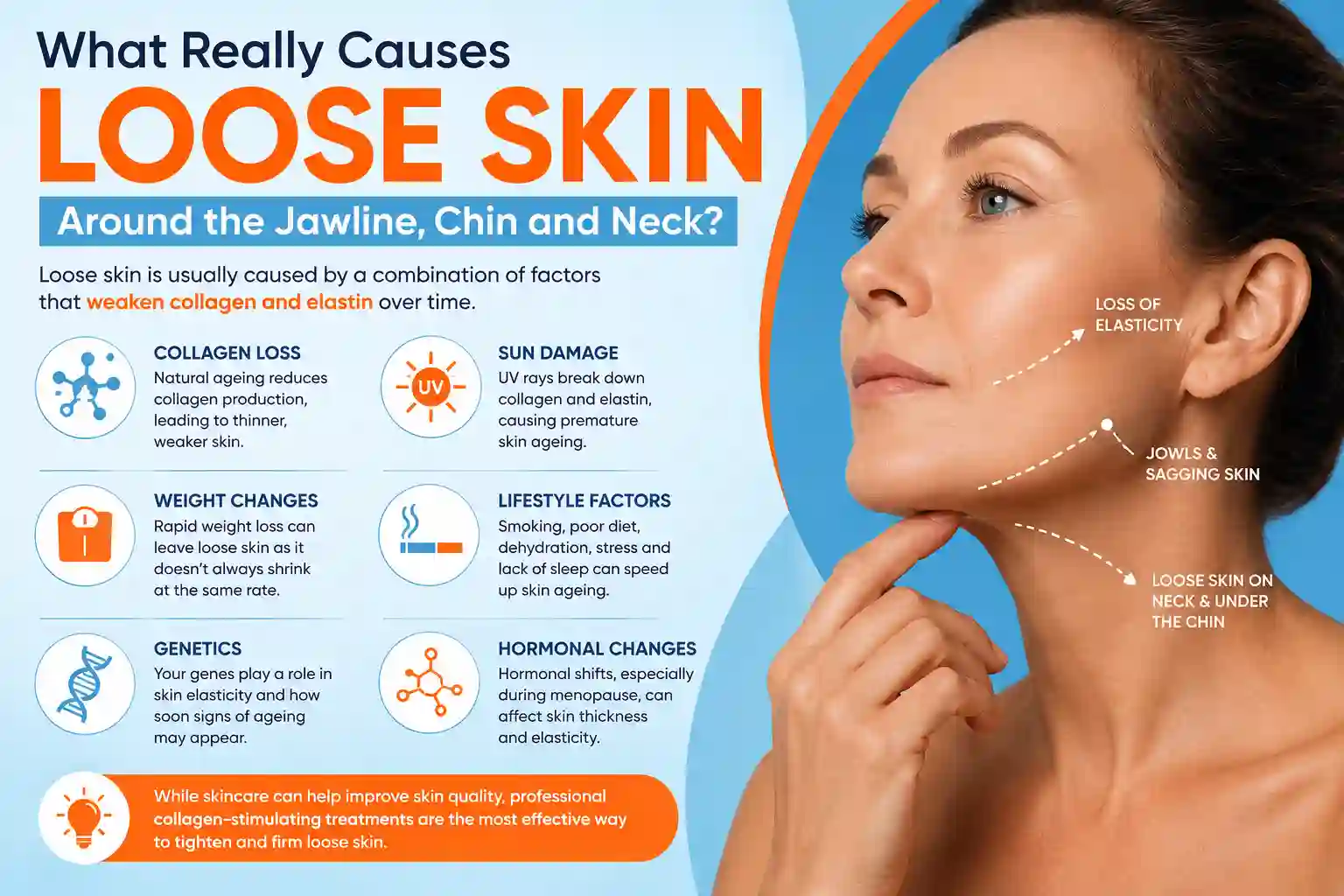 What Really Causes Loose Skin Around the Jawline, Chin and Neck The Potteries?
